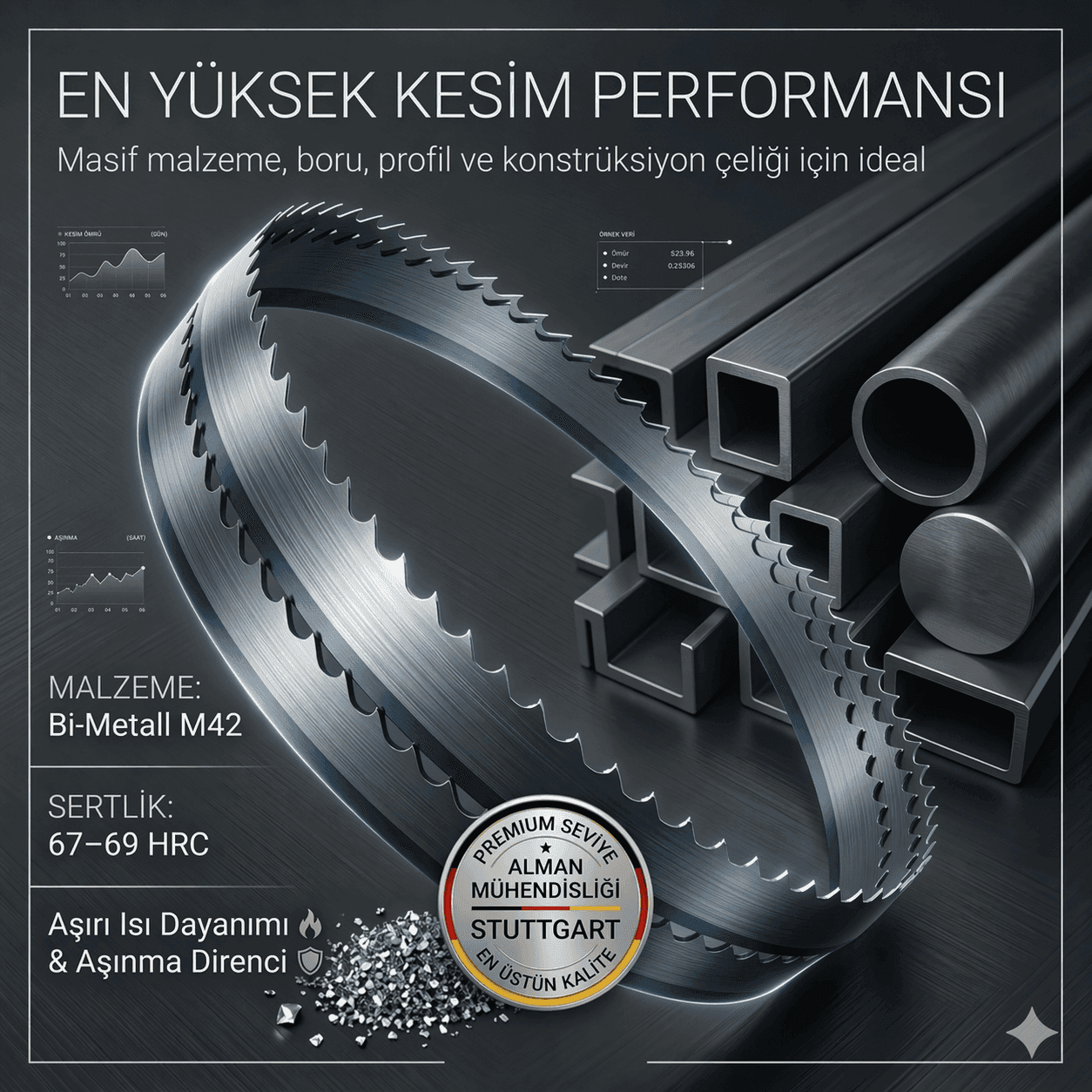 Bi-Metal M51 Endüstriyel Şerit Testere Bıçağı - Görsel 3