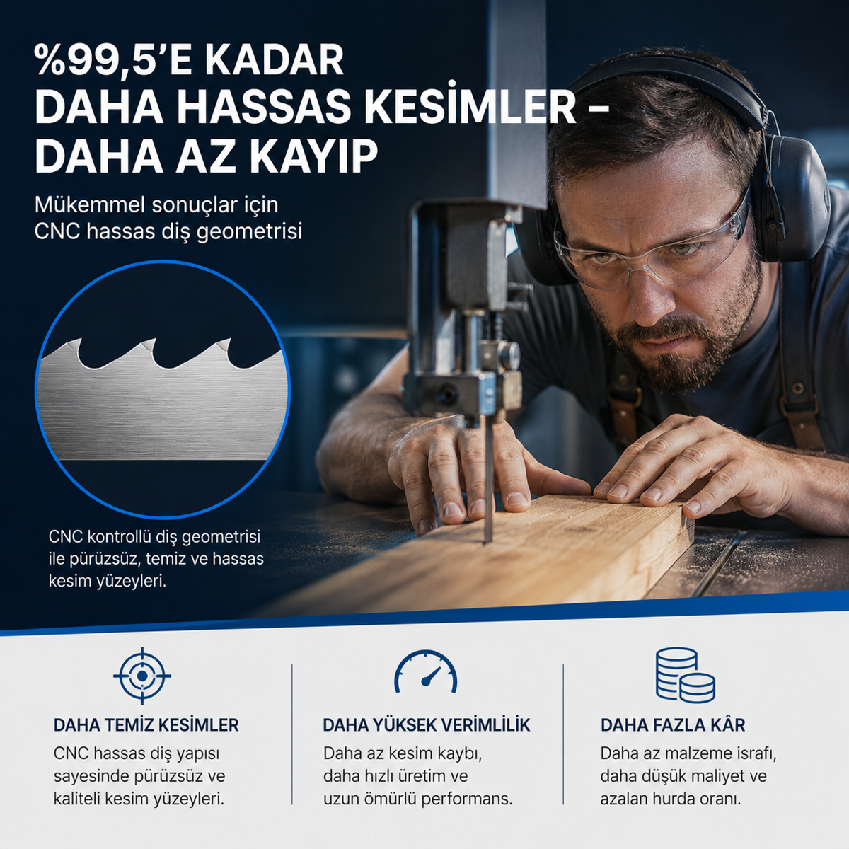 Flexback Şerit Testere Bıçakları | Özel Yapım Testere Bıçağı