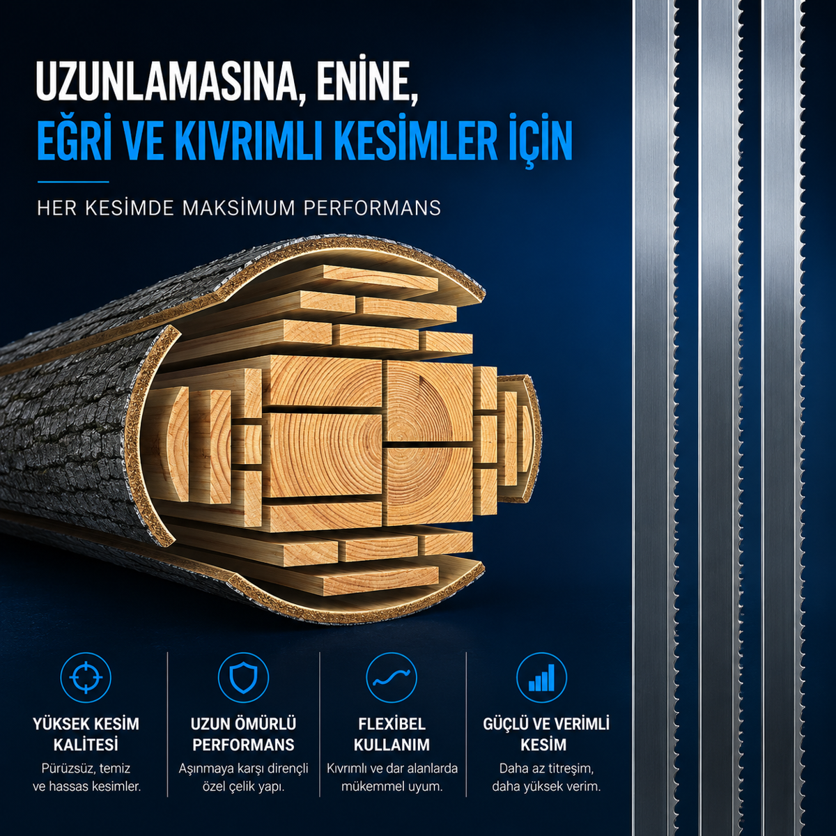 Flexback Şerit Testere Bıçakları | Özel Yapım Testere Bıçağı